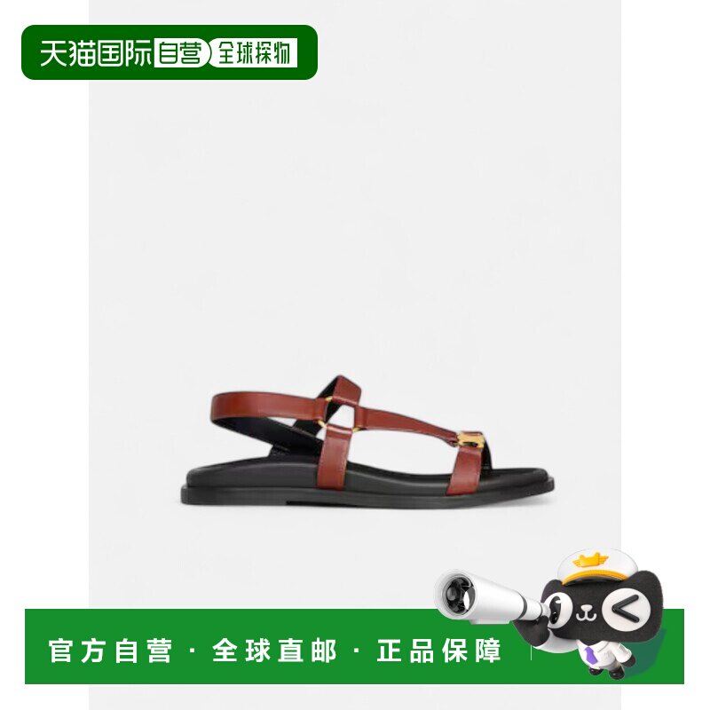 1h可退 香港直邮CELINE 女士凉鞋 36222504218RS SS2025 褐色 CEL图片