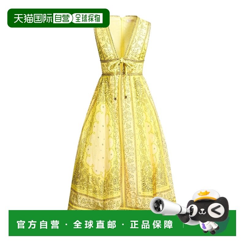 1h可退 香港直邮ZIMMERMANN 女士 中长连衣裙 yellow黄色 舒适时,女装/女士精品,连衣裙,淘宝优惠券,粉丝福利购,淘宝优惠卷