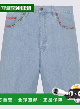 香港直邮VALENTINO 男士短裤 6V0DD04HALM508 AW2025 蓝色