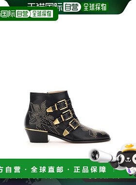 香港直邮Chloe 蔻依 女士 Susanna 缀饰搭扣踝靴靴子 CHC16A13475