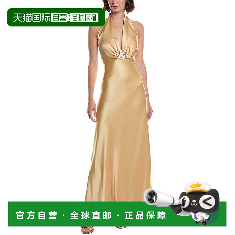 自营issue New York Gown - gold 美国奥莱直发