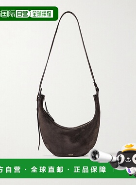 1h可退 香港直邮潮奢 KHAITE 女士 Augustina 小号绒面革肩包 H60