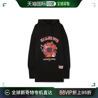 香港直邮VETEMENTS 女士黑色棉质卫衣 USS197010-BLACK