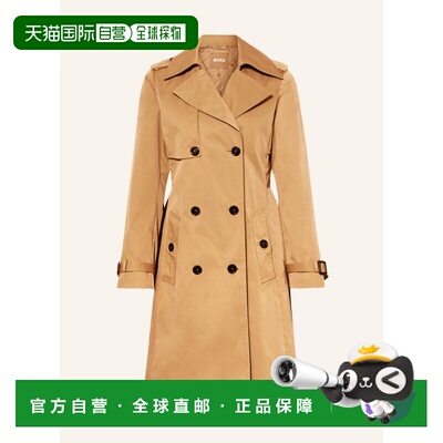香港直邮BOSS 女士大衣 100144206312000 CO 驼色 Trench coat CO