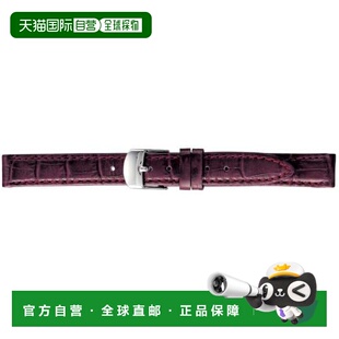 日本直邮BKME053EM BAMBI SCOTCHGARD 酒红色压纹牛皮表带