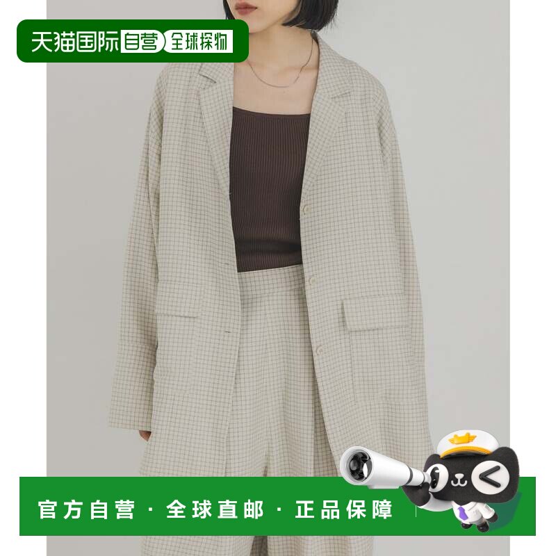 日本直邮KBF 格纹衬衫 象牙色