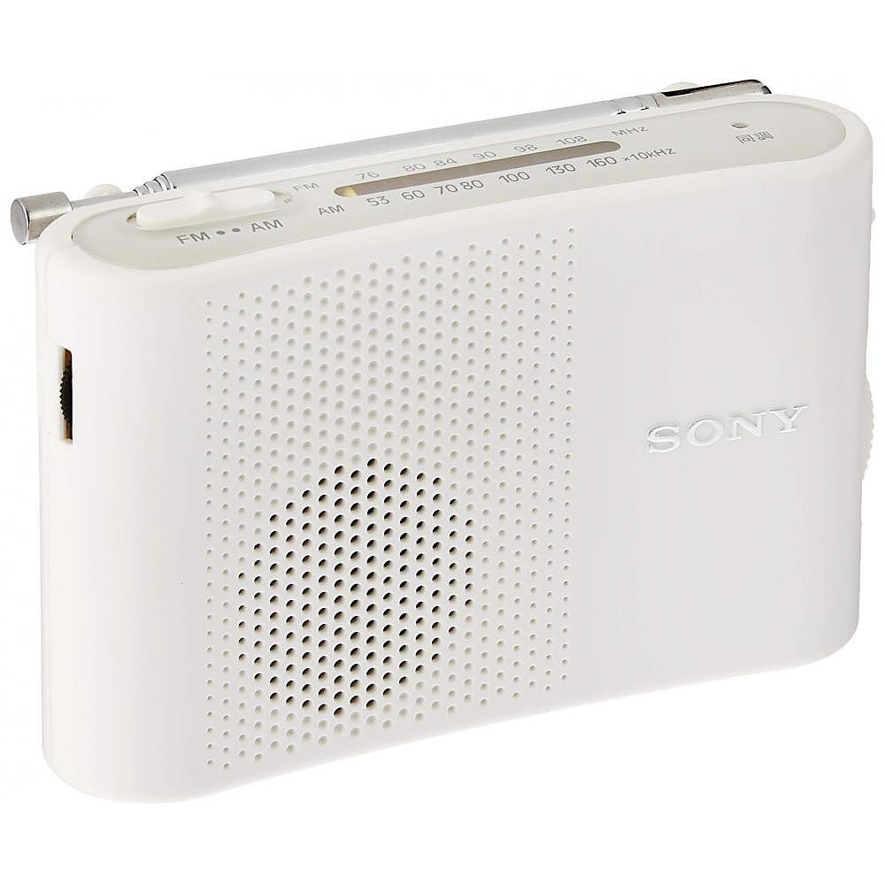 日本直邮Sony索尼便携式收音机FM / AM便携式白色ICF-51 / W
