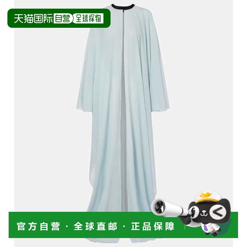 香港直邮潮奢 Tom Ford 汤姆 福特 女士 皮革边真丝土耳其式长衫