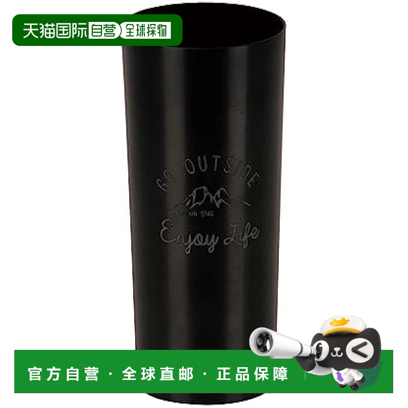 【日本直邮】鹿牌 户外水杯马克杯铝制 460ml 黑蒙特 UE-4931