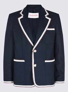 VALENTINO 男士西服 6V3CEG75AMR598 SS2025 蓝色