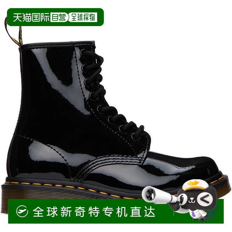 香港直邮潮奢 Dr. Martens 马丁大夫 女士 黑色 1460 踝靴 118210