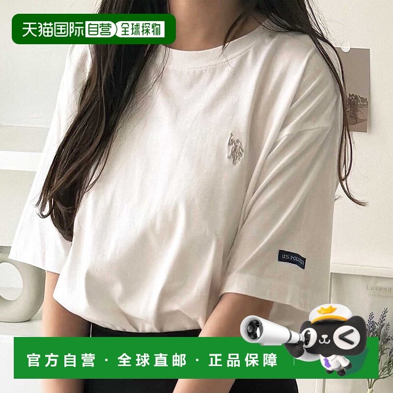 日本直邮U.S. POLO ASSN. 纯棉刺绣半袖T恤 R04609EW018394内搭