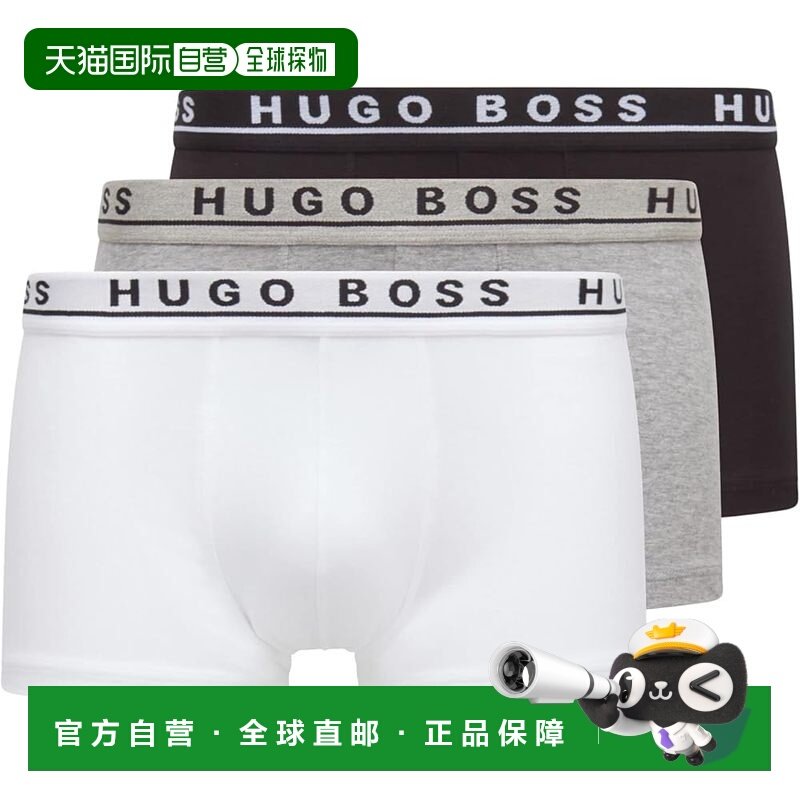 【日本直邮】BOSS 男士弹力纯棉平角内裤 3条装 S,女士内衣/男士内衣/家居服,平角裤,淘宝优惠券,粉丝福利购,淘宝优惠卷