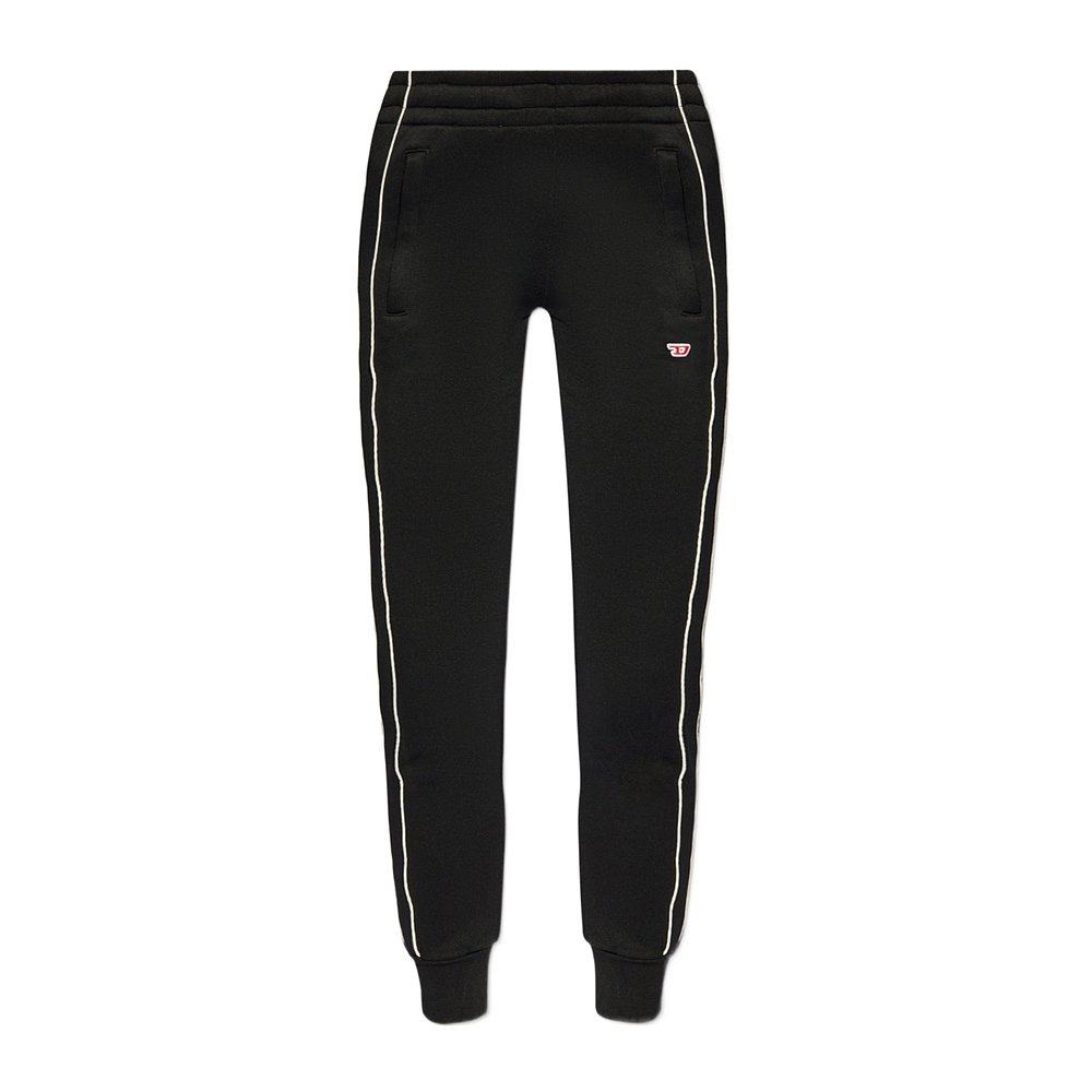 DIESEL 女士休闲裤 A150400DLAA9XXA AW2024 黑色 松紧腰运动裤