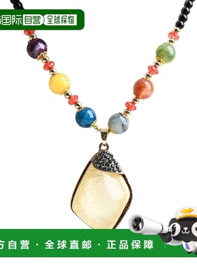 1h可退 日本直邮MARAI 女士 大尺寸民族风吊坠项链 MRAran60672