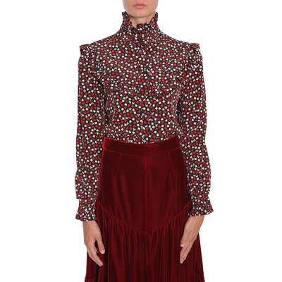 SAINT LAURENT 女士衬衫 436947Y879N1096 SS2025