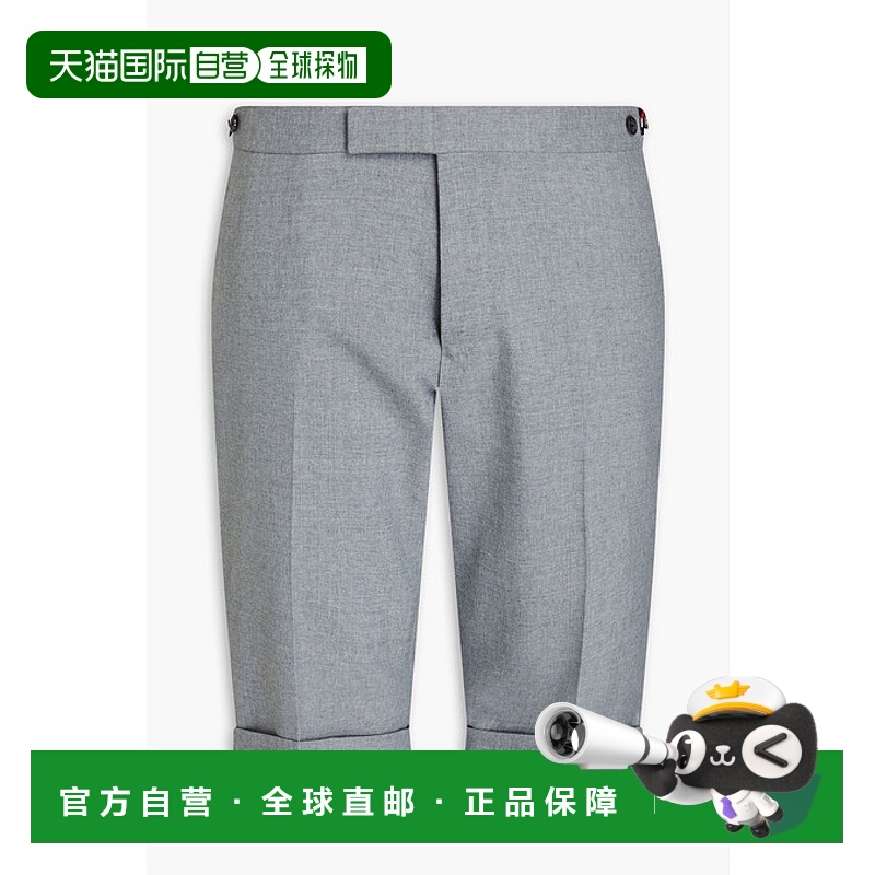 香港直邮Thom Browne 汤姆 布朗 男士 羊毛混纺短裤 MTC188A02872