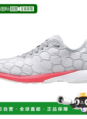 【日本直邮】Mizuno美津浓 跑鞋 女士 灰色x灰色x粉色 23cm 2E