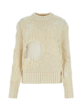 CHLOÉ 女士针织毛衣 CHC23WMP08540107 AW2023 白色 圆领毛衣