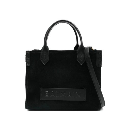 香港直邮BALMAIN 女士手提包 FN0FE818LDCQ0PA AW2025 黑色 Balma