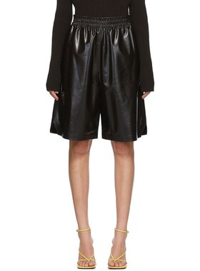 潮奢 Bottega Veneta 葆蝶家 女士 棕色小羊皮短裤 633445VKLC0