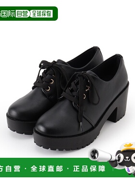 【日本直邮】 Cst&P女士高跟鞋黑色厚底一脚蹬气质日常时尚百搭