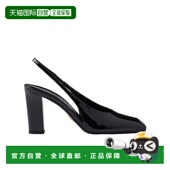 女士凉鞋 1I838N069F085F0002 香港直邮PRADA 黑色 方头高跟凉