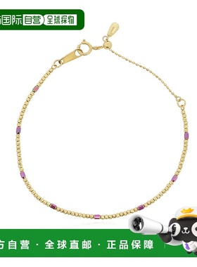 自营 the loveryPink and Gold Sparkle Cut Adjustable Bead Bra