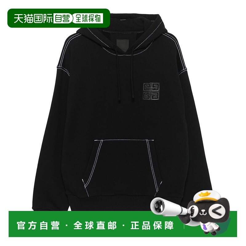 1h可退 香港直邮GIVENCHY 男士针织毛衣 BMJ0LA3YPQ CO 黑色卫衣