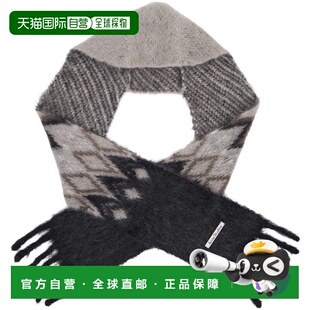 1h可退 香港直邮潮奢 Acne Studios 艾克妮 男士 灰色连帽围巾 C8