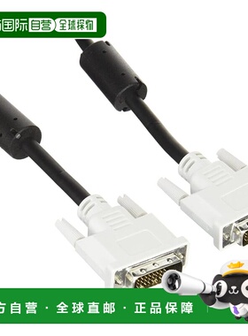 【日本直邮】宜丽客 显示器电缆 DVI-D24pin 双链1.5m 黑CAC-DVDL