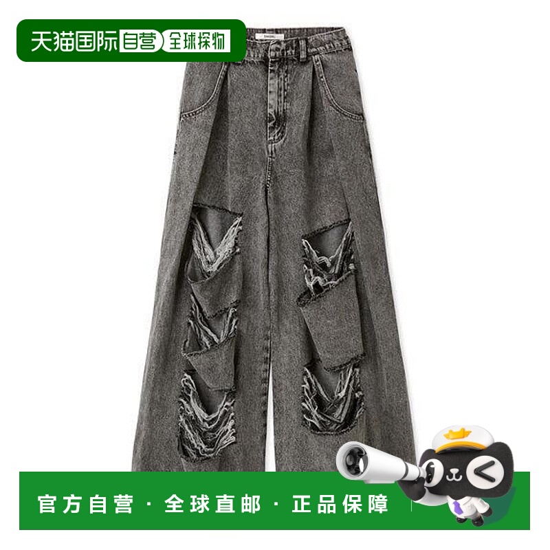 1h可退 日本直邮SNIDEL 破洞牛仔裤 日系甜美穿搭