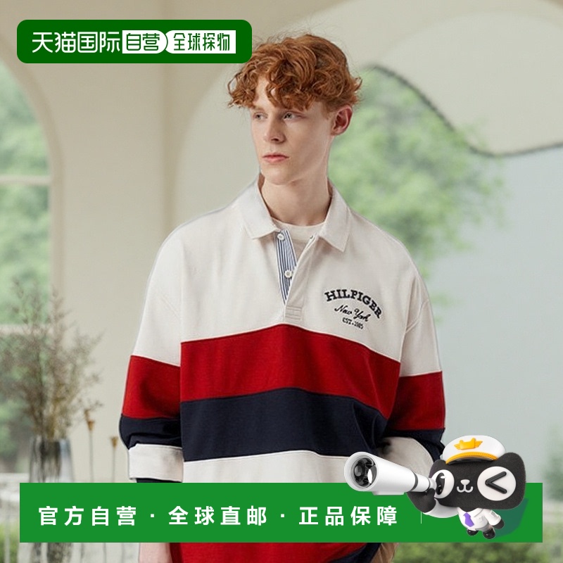 韩国直邮TOMMY HILFIGER 男士T恤T12D6TKT360MT10A5长袖上衣男装