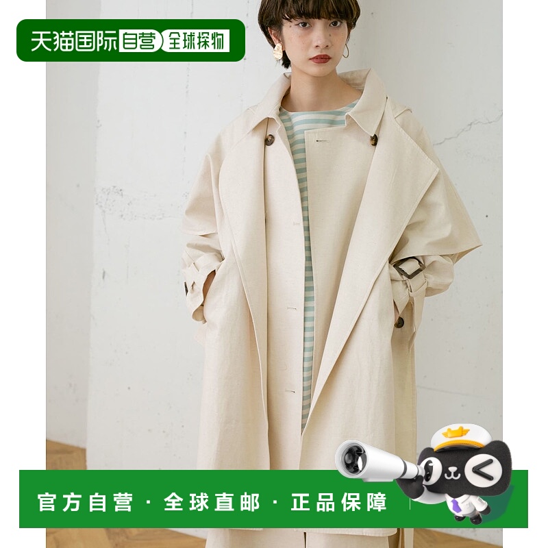 1h可退 日本直邮KBF 女装 3WAY可拆卸 宽松长款外套  KC0427S010