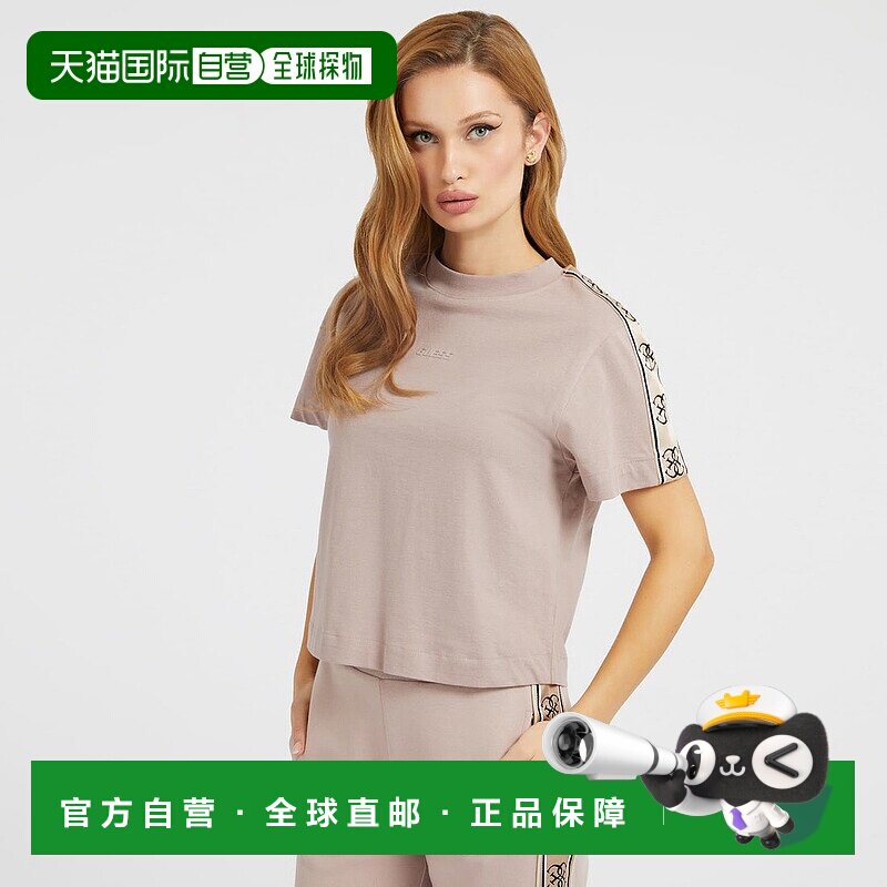 日本直邮Guess Britney Crop Tee 女士T恤 [GU1432EW28561]