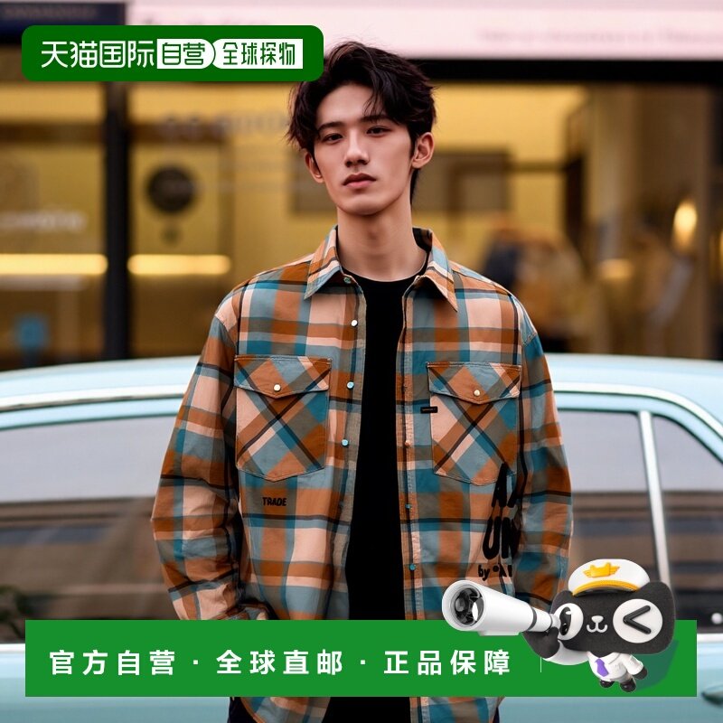 1h可退 日本直邮AAPE 男士格纹长袖衬衫 AAPSTM8522XXO,男装,衬衫,淘宝优惠券,粉丝福利购,淘宝优惠卷