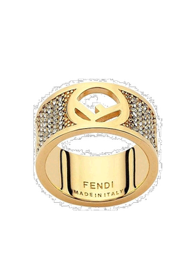香港直邮FENDI 女士戒指 8AH5386GXF089U AW2022 黄色 F Is Fendi
