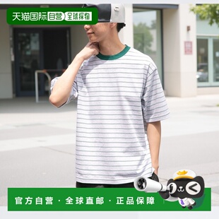 1h可退 日本直邮FORK&SPOON 男士彩色条纹短袖T恤 DFA511V121