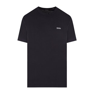徽标刺绣T恤 潮奢 男士 杰尼亚 B760E7360A5 Zegna