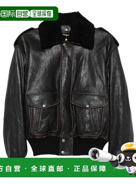 香港直邮Saint Laurent 长袖皮夹克 836515YCTD2