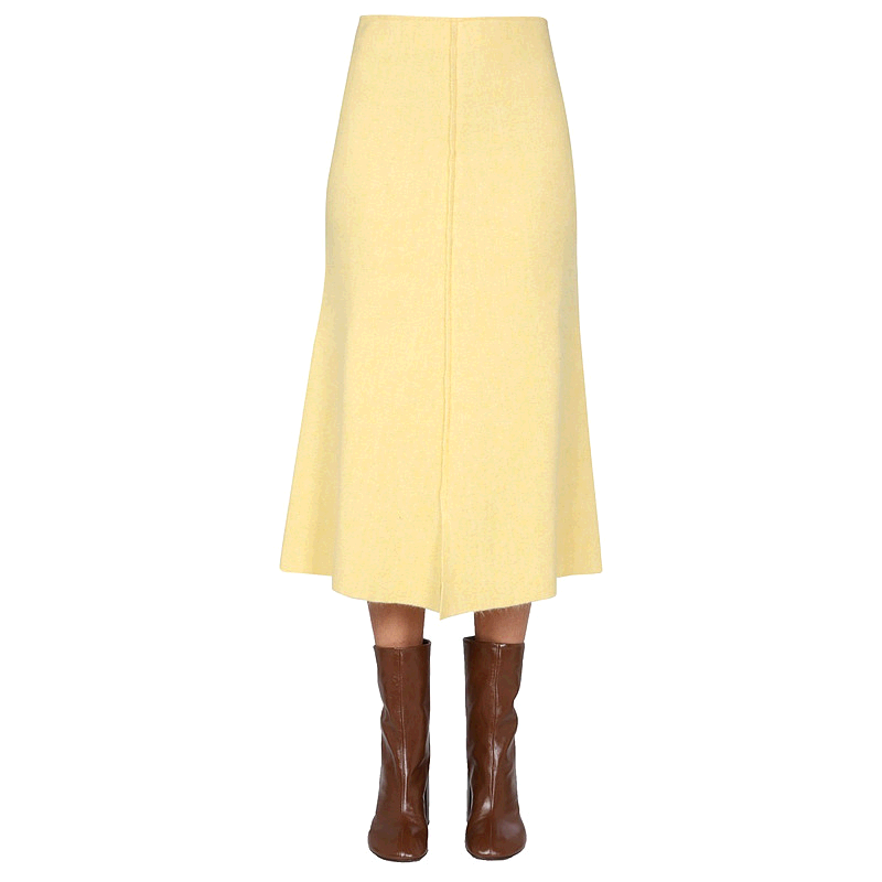 香港直邮JIL SANDER 女士半身裙 JSWT751303WTY21108730羊毛