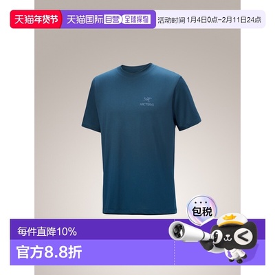 加拿大直邮Arc'teryx Kragg SL Cotton Bird Word Shirt SS 男士T