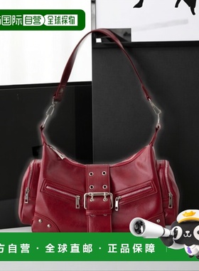 1h可退 日本直邮AZUL BY MOUSSY 女装 宽扣带设计 仿皮方扣口袋斜