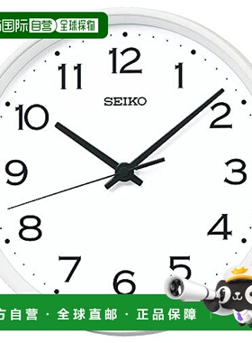 【日本直邮】Seiko Clock 掛鐘 KX268W 白色 室內裝飾 置時鐘精工