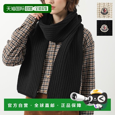 日本直邮MONCLER SCIARPA TRICOT 3C00030 M4281 女士针织罗纹图