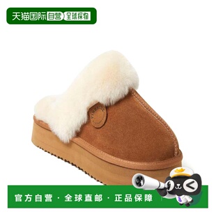 自营Fireside by Dearfoams Women's Melton Genuine Shearling P