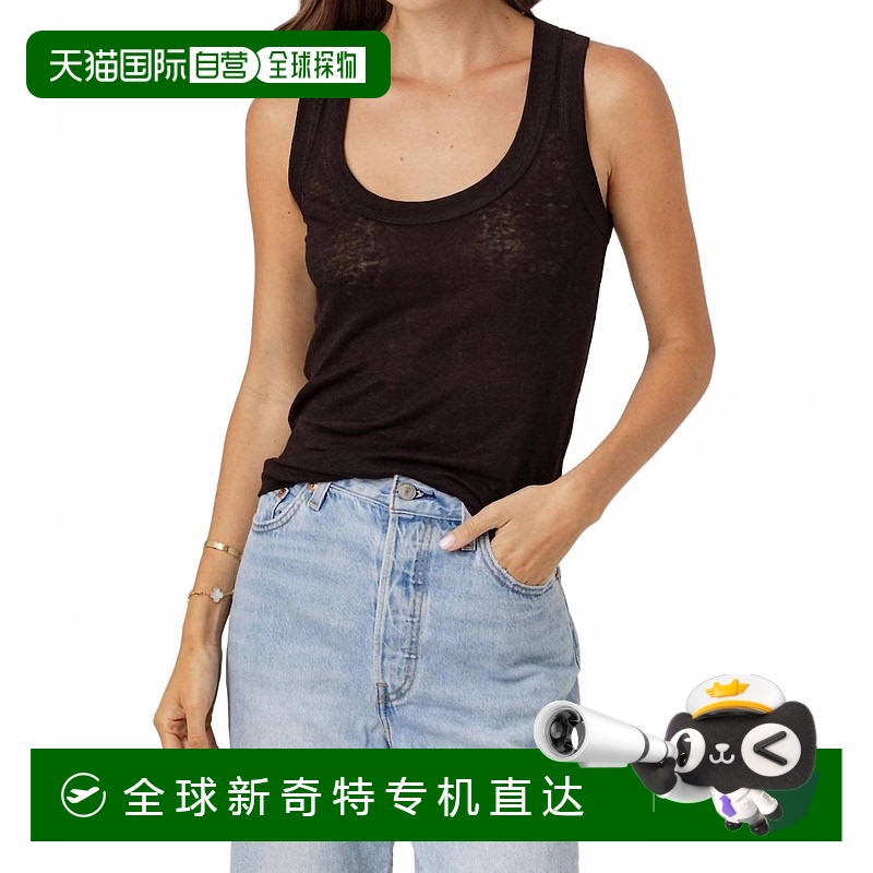 自营 sundays亚麻丹尼坦克在黑色-黑色 【美国奥莱】直发