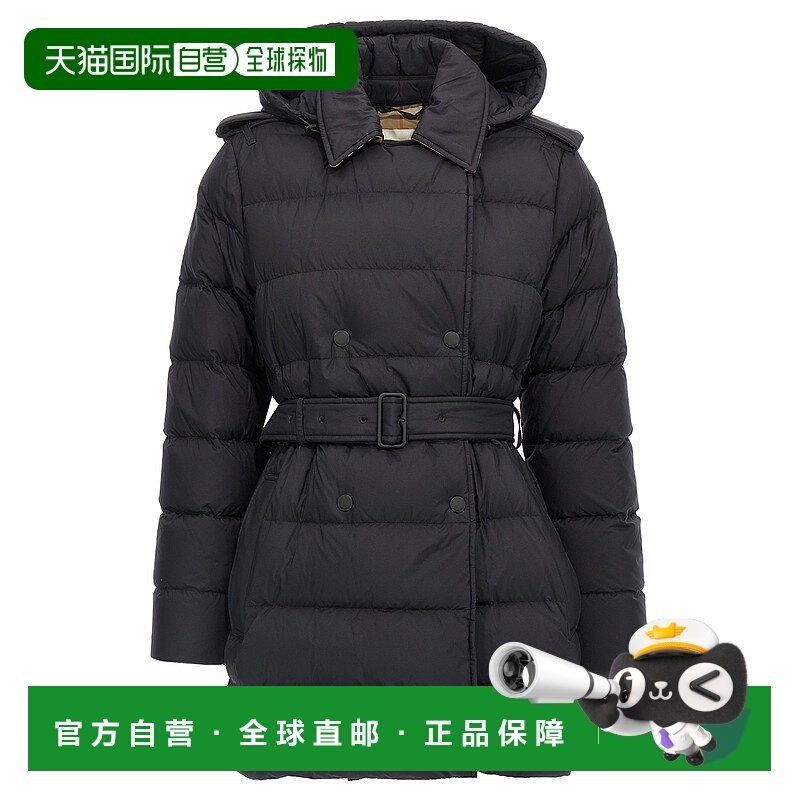 香港直邮BURBERRY 女士羽绒服 8110310BLACK AW2025 黑色 'Kent'