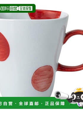 【日本直邮】Hasami ware 马克杯 容量约 280ml 肥皂泡 红色 2536
