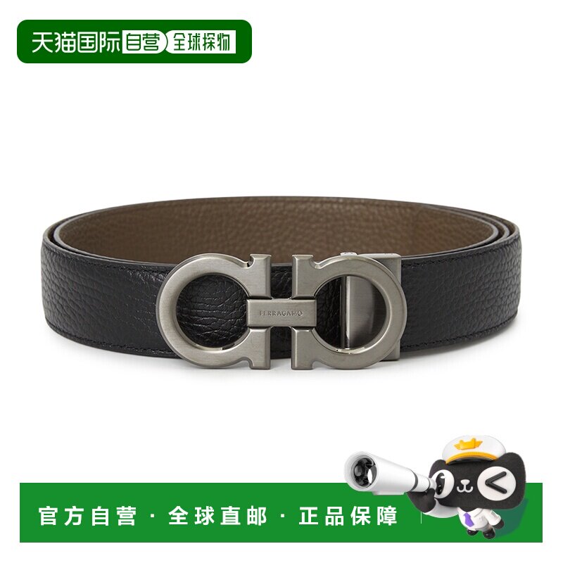 1h可退 韩国直邮ferragamo 男士 腰带菲拉格慕牛皮休闲复古裤子